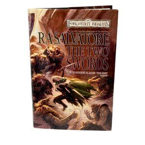The Two Swords  Book HC‎ DJ First Edition R.A. Salvatore Forgotten Realms